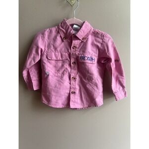 Prodoh Kids Founders Kids Fishing Shirt In Pink ‎ Vented Shirt size 18 Months